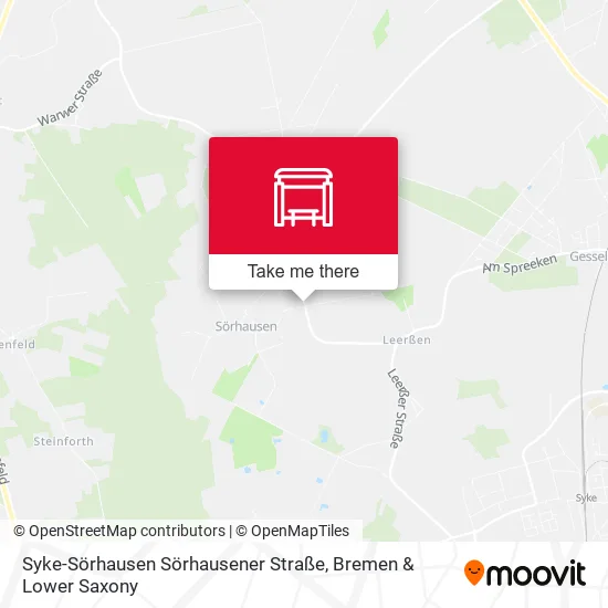 Карта Syke-Sörhausen Sörhausener Straße