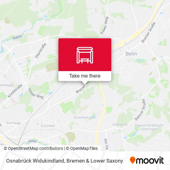 Osnabrück Widukindland map