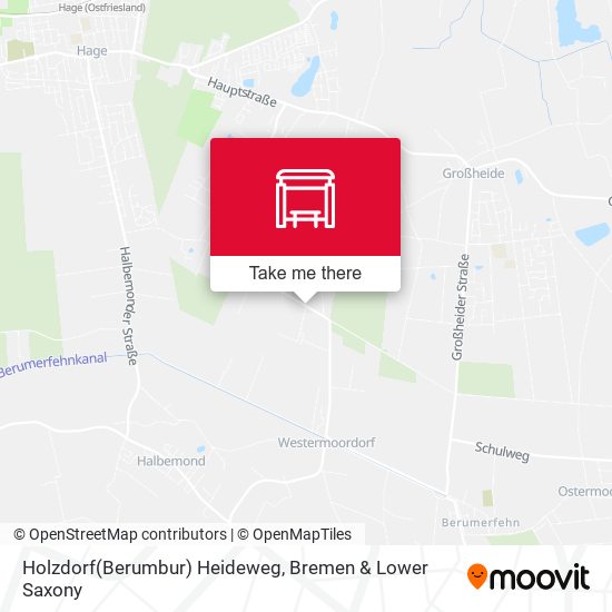 Holzdorf(Berumbur) Heideweg map