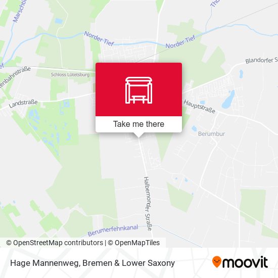 Hage Mannenweg map