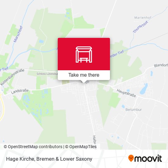 Hage Kirche map