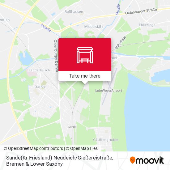 Sande(Kr Friesland) Neudeich / Gießereistraße map