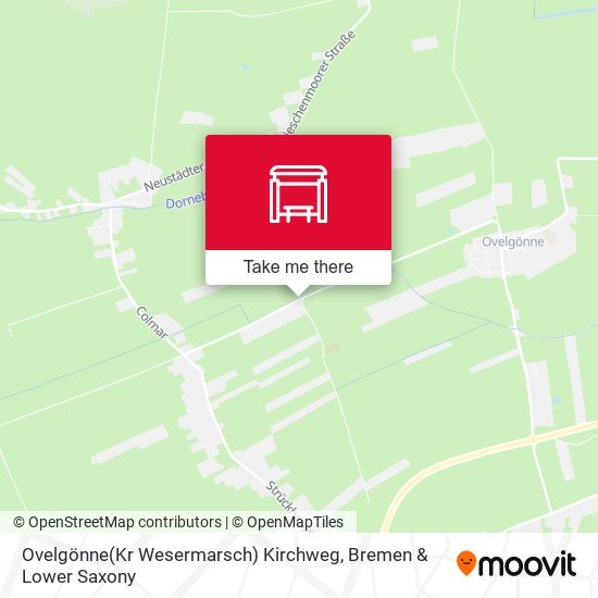 Ovelgönne(Kr Wesermarsch) Kirchweg map