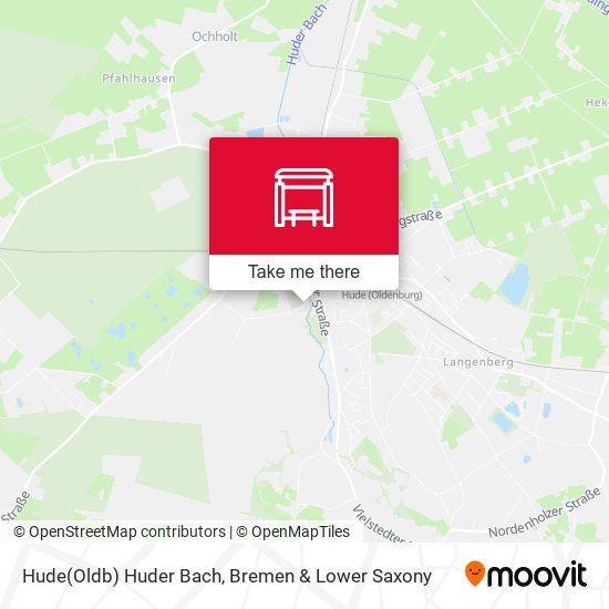 Hude(Oldb) Huder Bach map