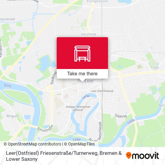 Leer(Ostfriesl) Friesenstraße / Turnerweg map