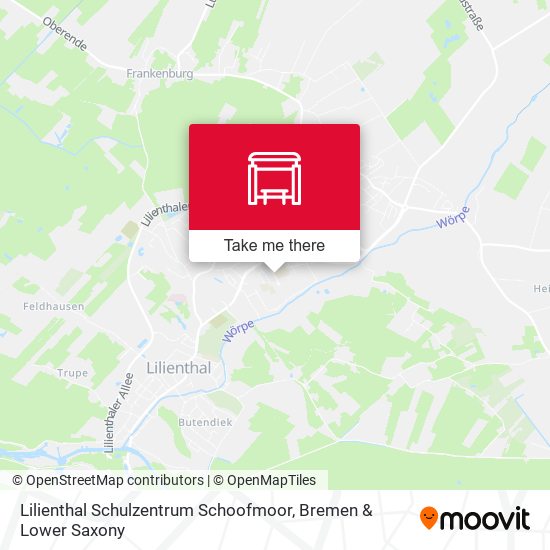 Lilienthal Schulzentrum Schoofmoor map