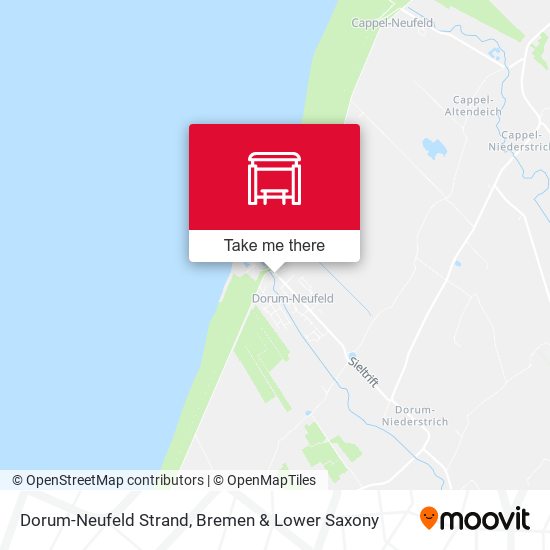 Dorum-Neufeld Strand map