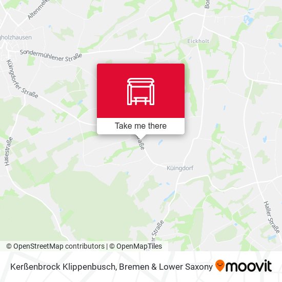 Kerßenbrock Klippenbusch map