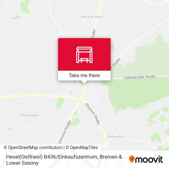 Hesel(Ostfriesl) B436 / Einkaufszentrum map