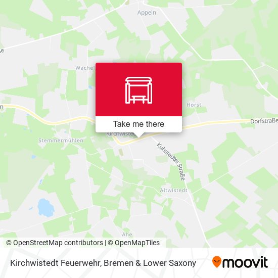 Kirchwistedt Feuerwehr map
