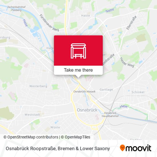 Osnabrück Roopstraße map