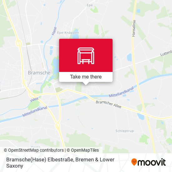 Bramsche(Hase) Elbestraße map