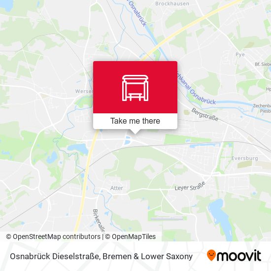 Osnabrück Dieselstraße map