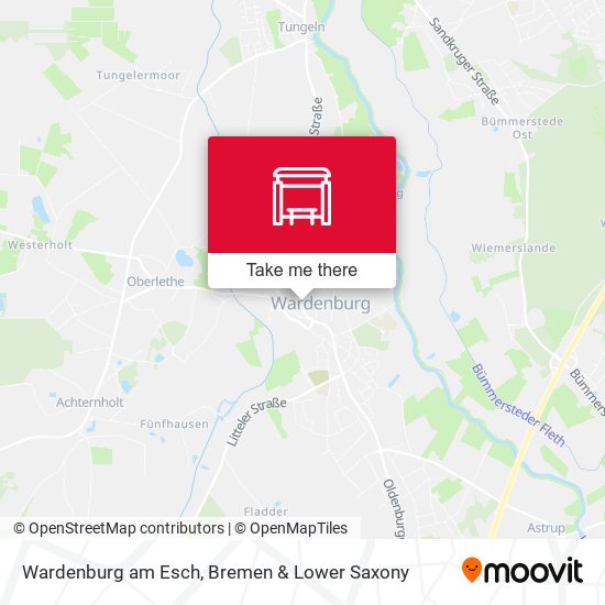 Wardenburg am Esch map