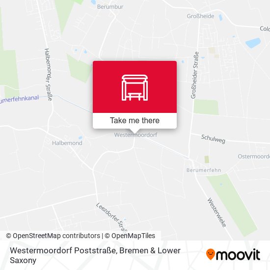 Westermoordorf Poststraße map