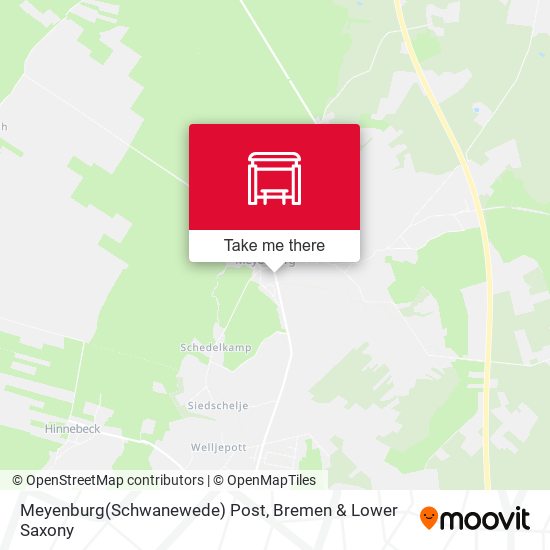 Meyenburg(Schwanewede) Post map