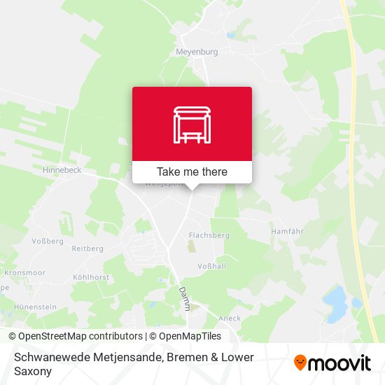 Schwanewede Metjensande map