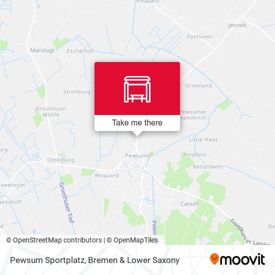 Pewsum Sportplatz map