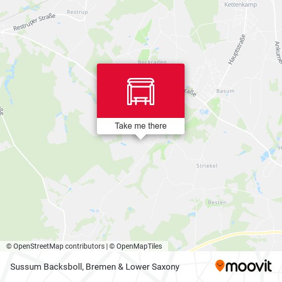 Sussum Backsboll map