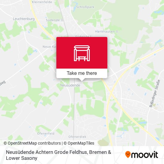 Neusüdende Achtern Grode Feldhus map