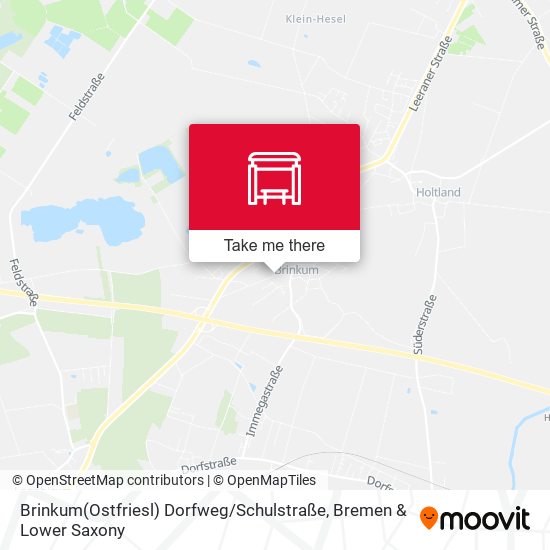 Brinkum(Ostfriesl) Dorfweg / Schulstraße map