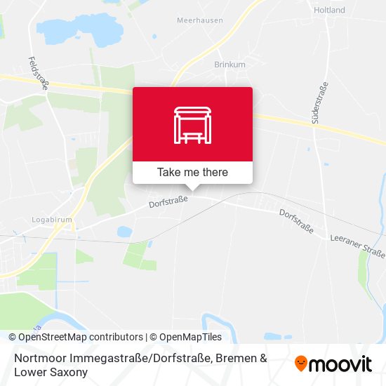 Nortmoor Immegastraße / Dorfstraße map