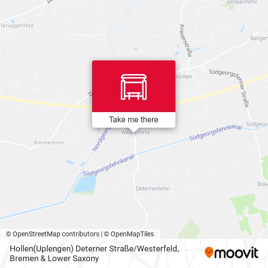 Hollen(Uplengen) Deterner Straße / Westerfeld map