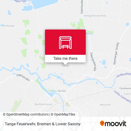 Tange Feuerwehr map