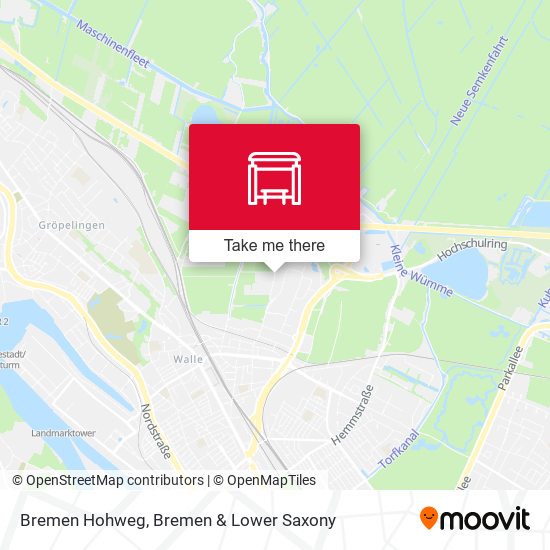 Bremen Hohweg map