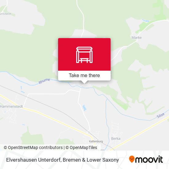 Elvershausen Unterdorf map