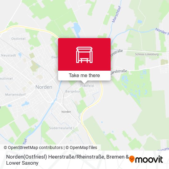 Norden(Ostfriesl) Heerstraße / Rheinstraße map