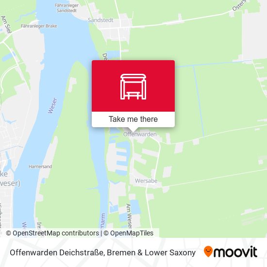 Offenwarden Deichstraße map