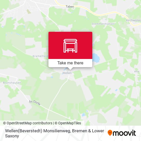 Wellen(Beverstedt) Monsilienweg map