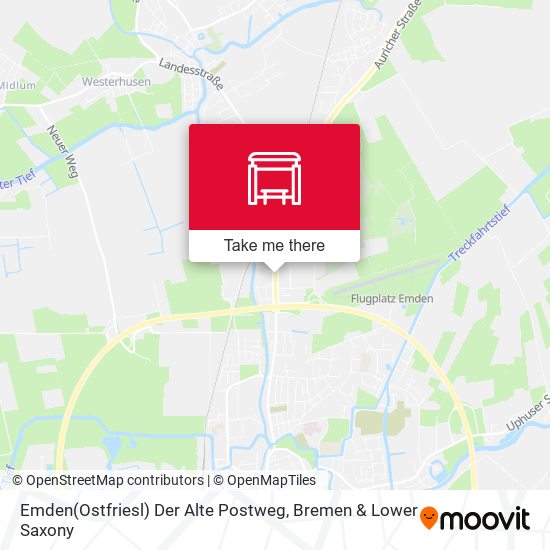 Emden(Ostfriesl) Der Alte Postweg map