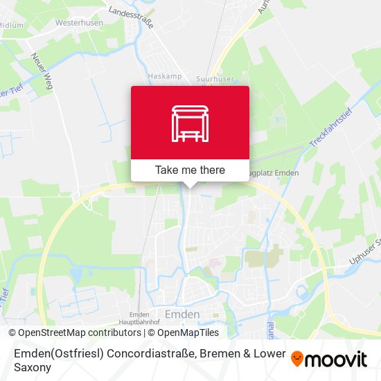 Emden(Ostfriesl) Concordiastraße map