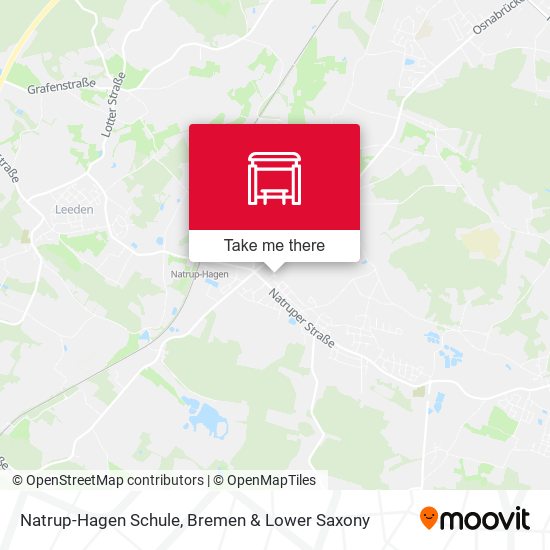 Natrup-Hagen Schule map