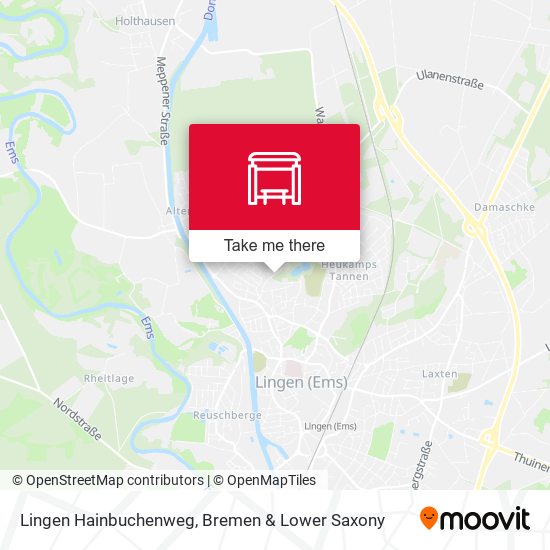 Lingen Hainbuchenweg map