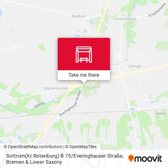 Sottrum(Kr Rotenburg) B 75 / Everinghauser Straße map