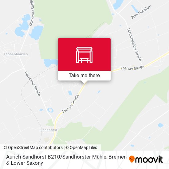 Aurich-Sandhorst B210 / Sandhorster Mühle map