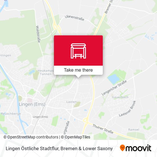 Lingen Östliche Stadtflur map