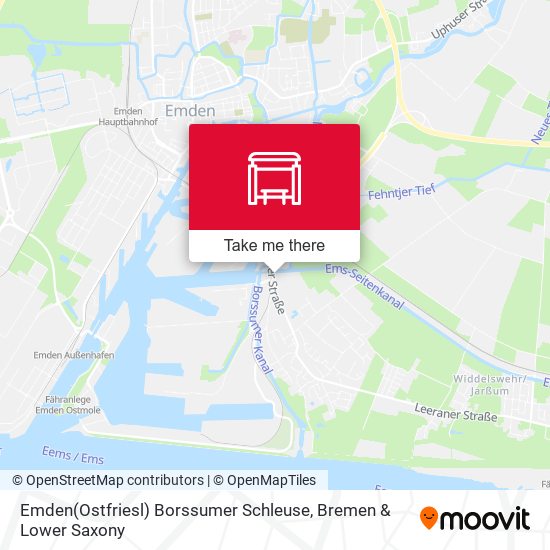 Emden(Ostfriesl) Borssumer Schleuse map