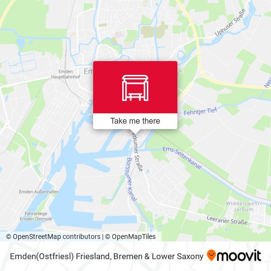 Emden(Ostfriesl) Friesland map