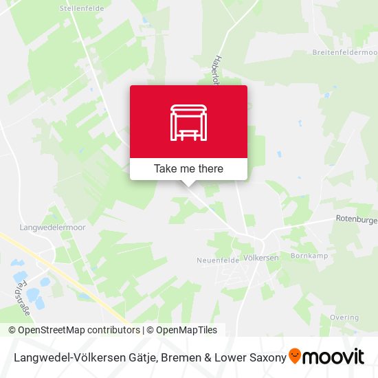 Langwedel-Völkersen Gätje map