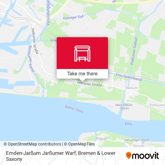 Emden-Jarßum Jarßumer Warf map