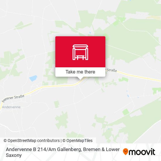 Andervenne B 214/Am Gallenberg map