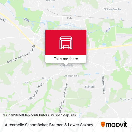 Altenmelle Schomäcker map