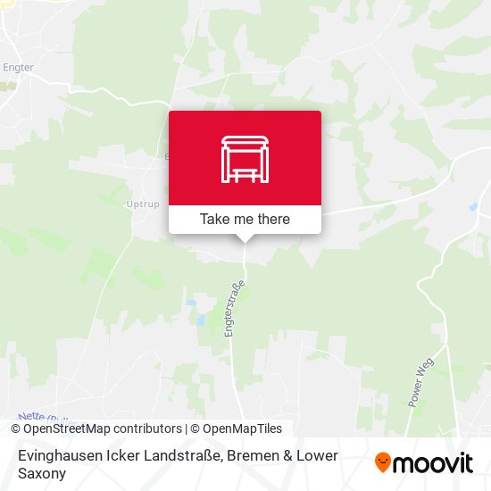 Evinghausen Icker Landstraße map