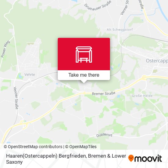 Haaren(Ostercappeln) Bergfrieden map