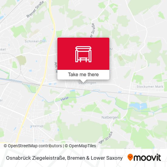 Osnabrück Ziegeleistraße map