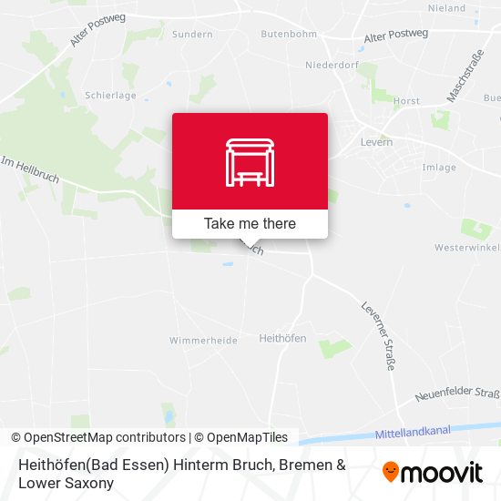 Heithöfen(Bad Essen) Hinterm Bruch map